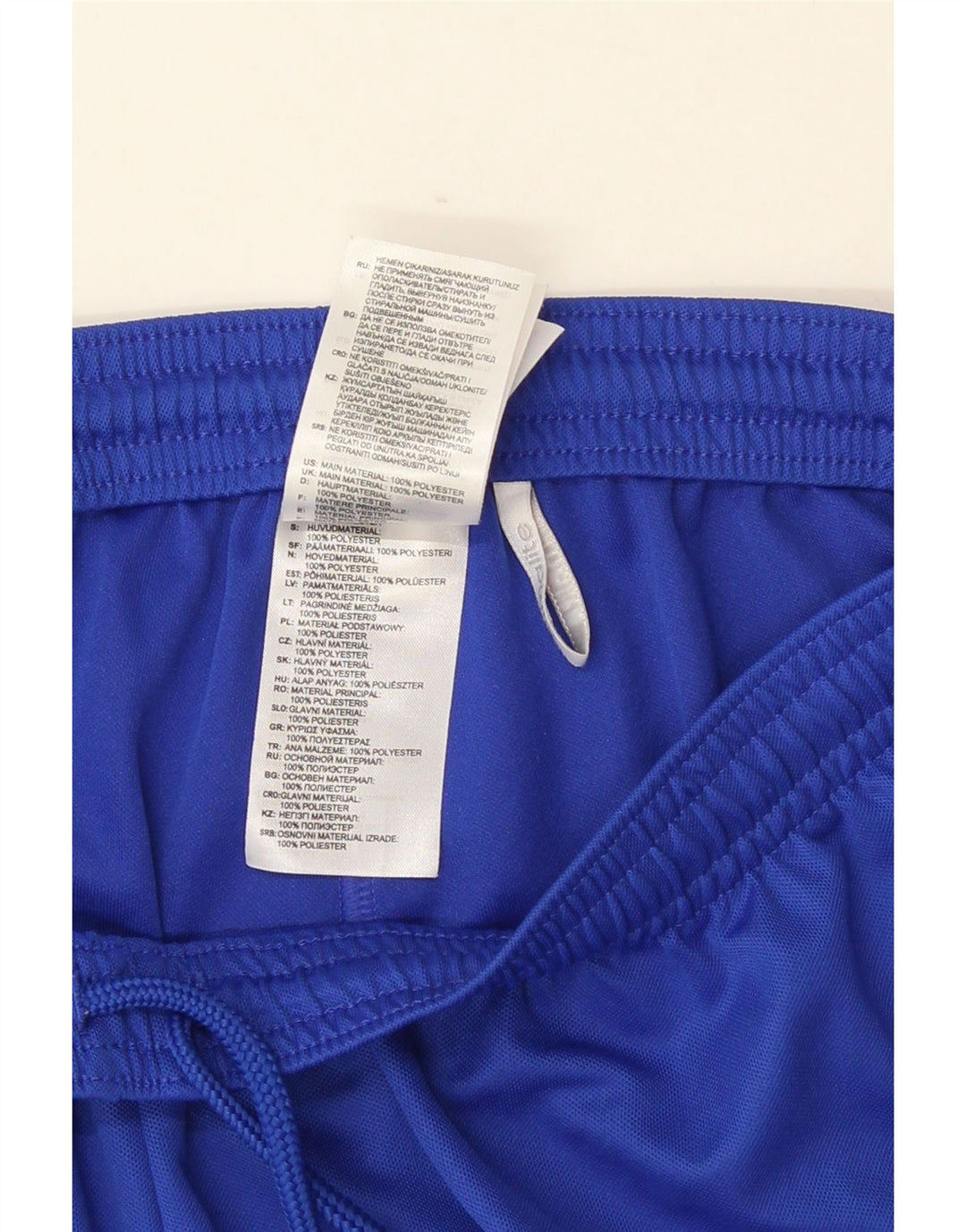 Pantaloncini sportivi Adidas Climalite da uomo in poliestere blu medio