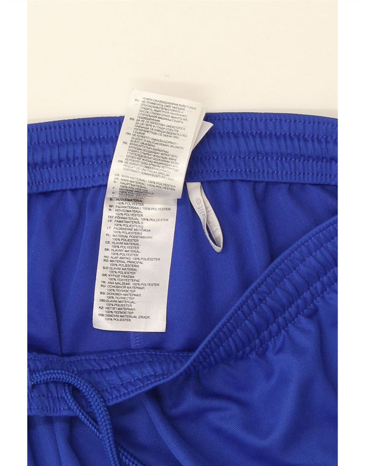 Pantaloncini sportivi Adidas Climalite da uomo in poliestere blu medio