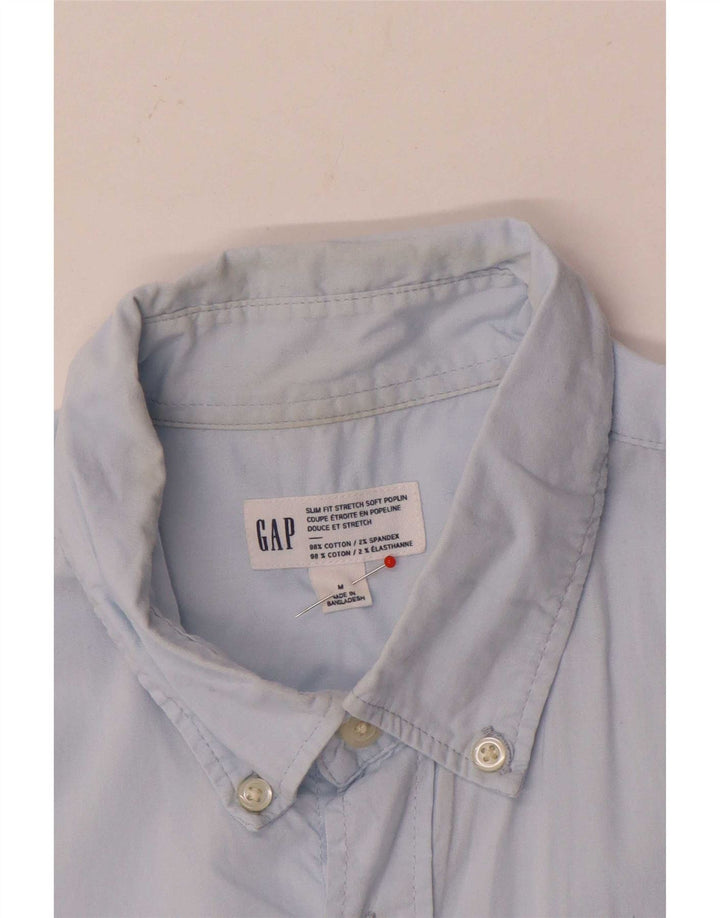 Camicia Gap Slim Fit da uomo in cotone blu medio