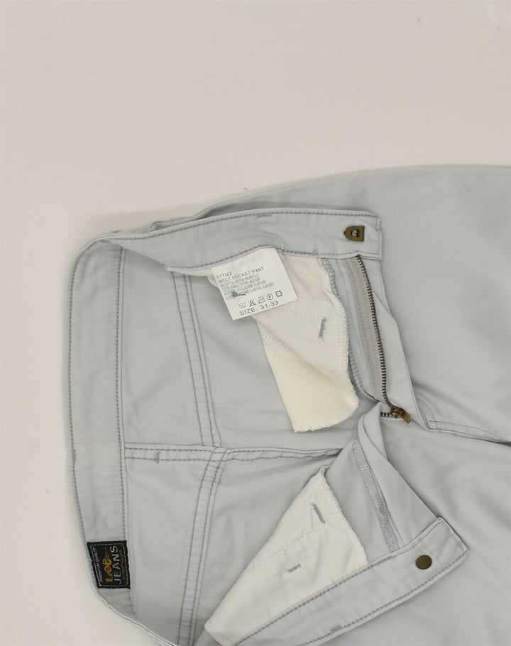 LEE Womens Casual Trousers W31 L27 Grey Cotton | Vintage Lee | Thrift | Second-Hand Lee | Used Clothing | Messina Hembry 