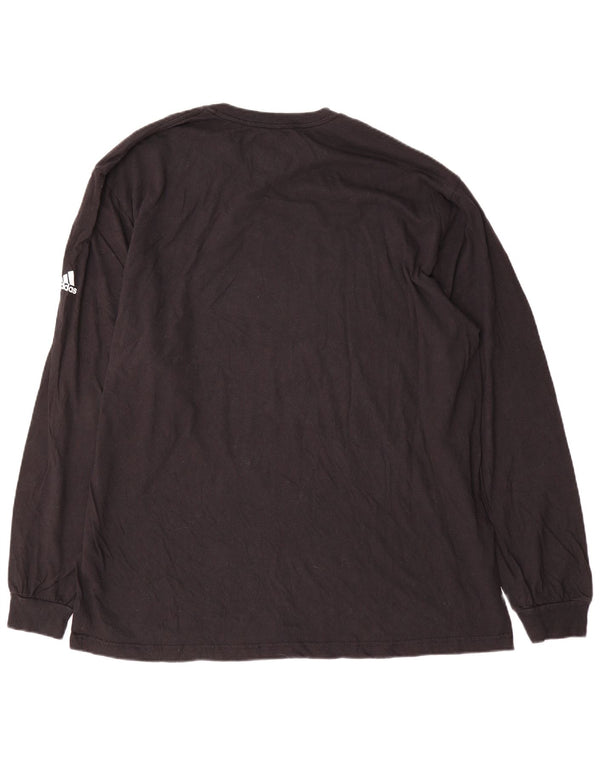 Adidas Uomo Graphic Top Manica Lunga 2XL Cotone Nero