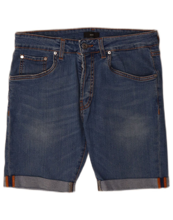 Pantaloncini di jeans da donna Liu Jo W28 Blu medio
