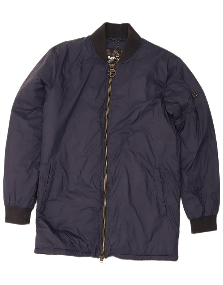 Giacca imbottita da uomo Barbour UK 36 Small Blu Navy Colourblock in poliammide