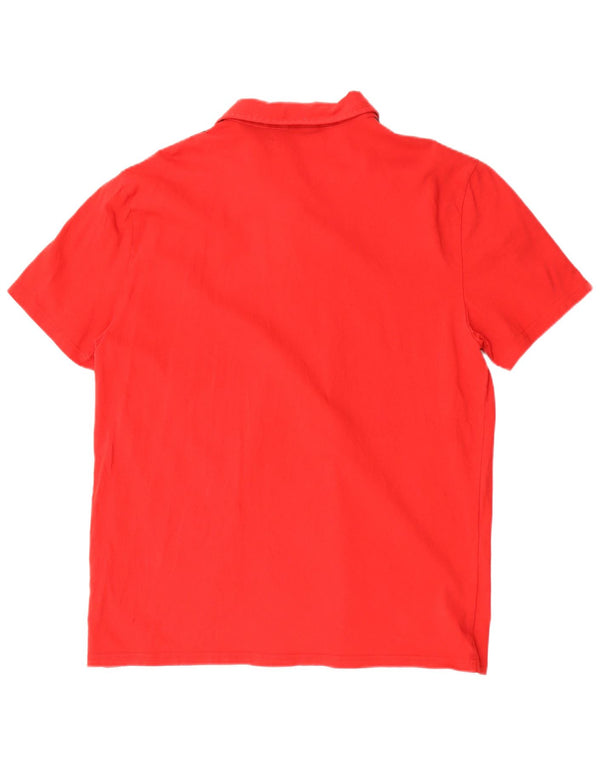 Polo grafica da uomo Calvin Klein Jeans XL in cotone color block rosso