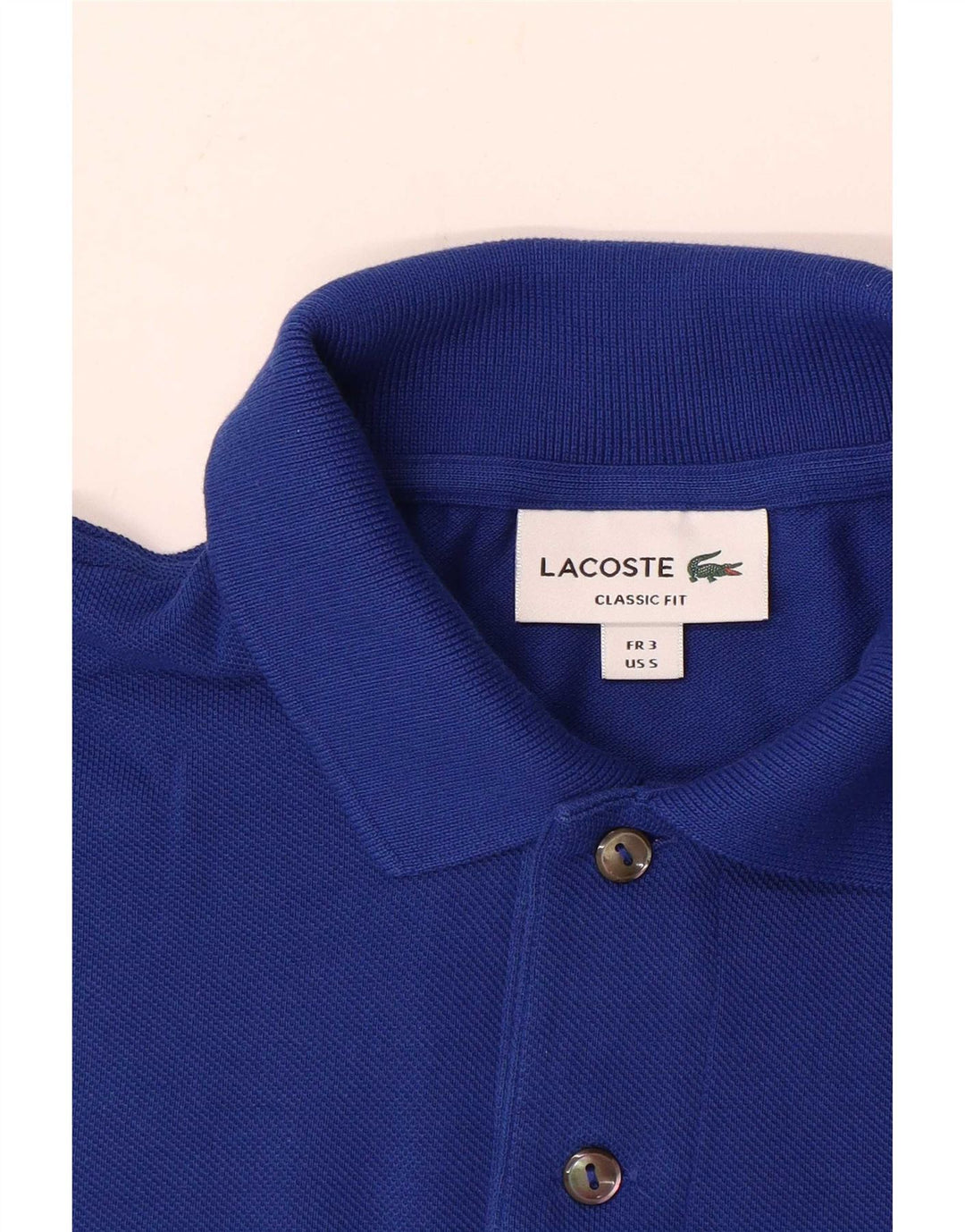 Polo da uomo Lacoste vestibilità classica taglia 3 piccola blu