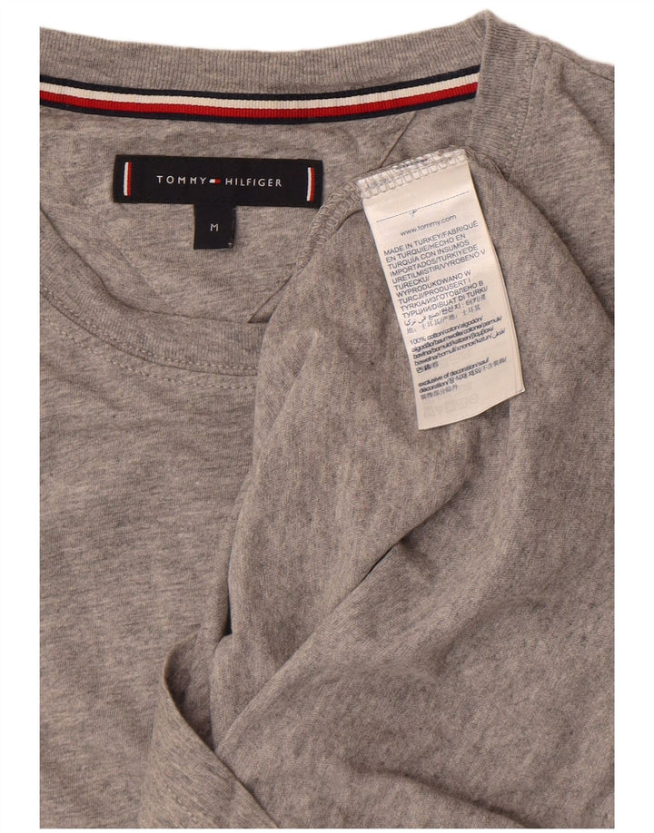 T-shirt da uomo Tommy Hilfiger Top in cotone grigio medio