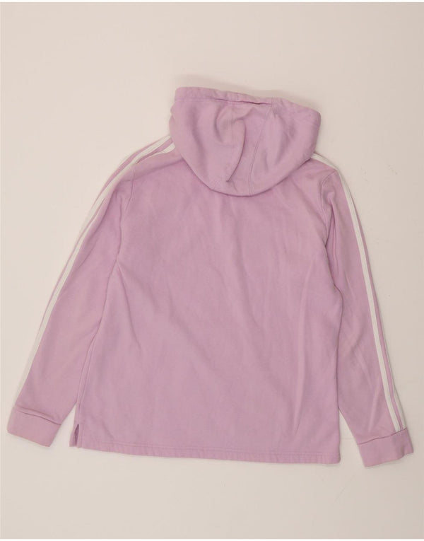 Felpa con cappuccio da donna Adidas UK 16/18 grande cotone viola