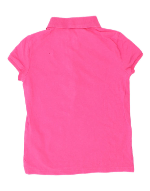 Polo Ralph Lauren Top Bambina Manica Lunga 6-7 Anni Cotone Rosa