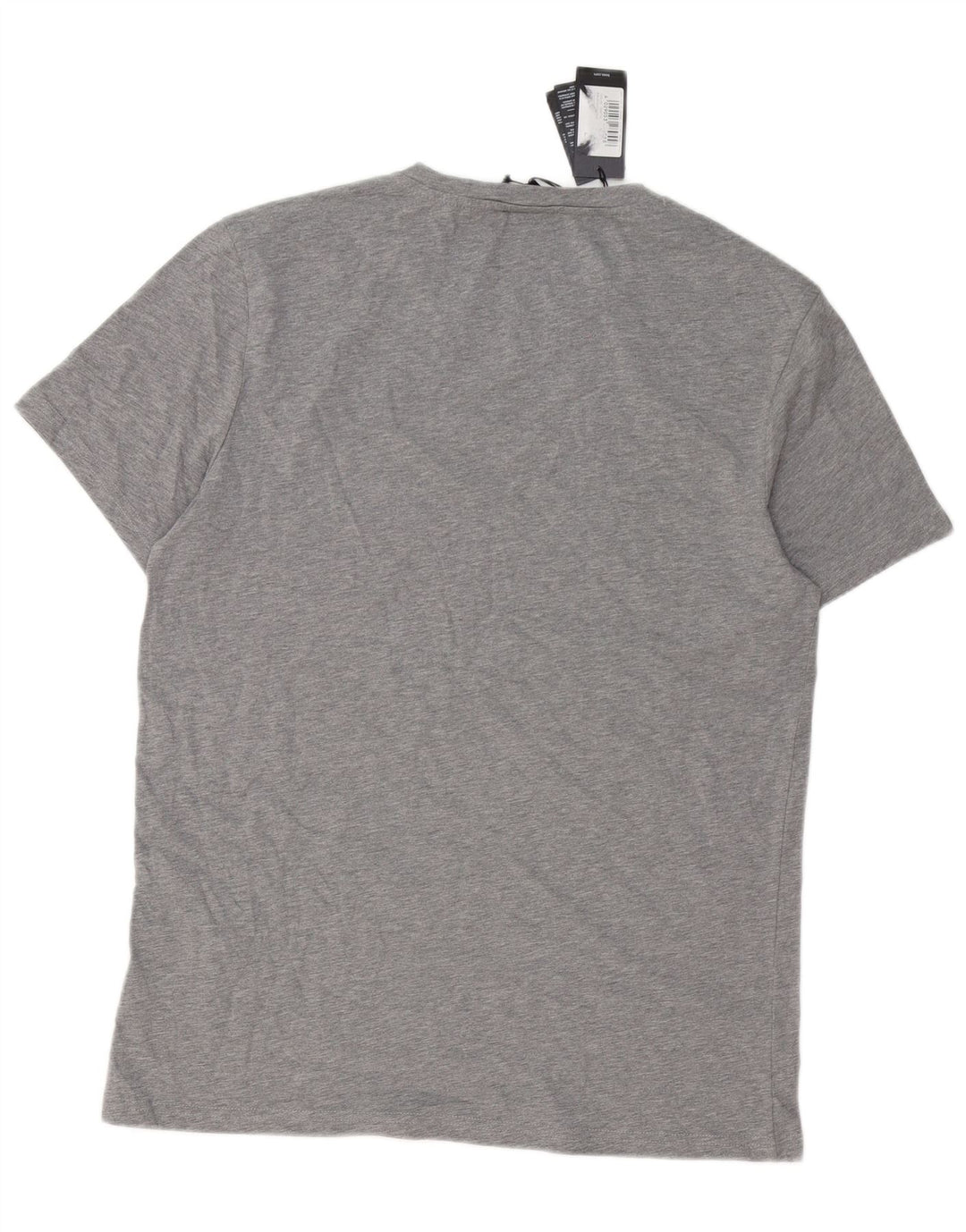 T-shirt grafica da uomo Hugo Boss Top grande in cotone grigio