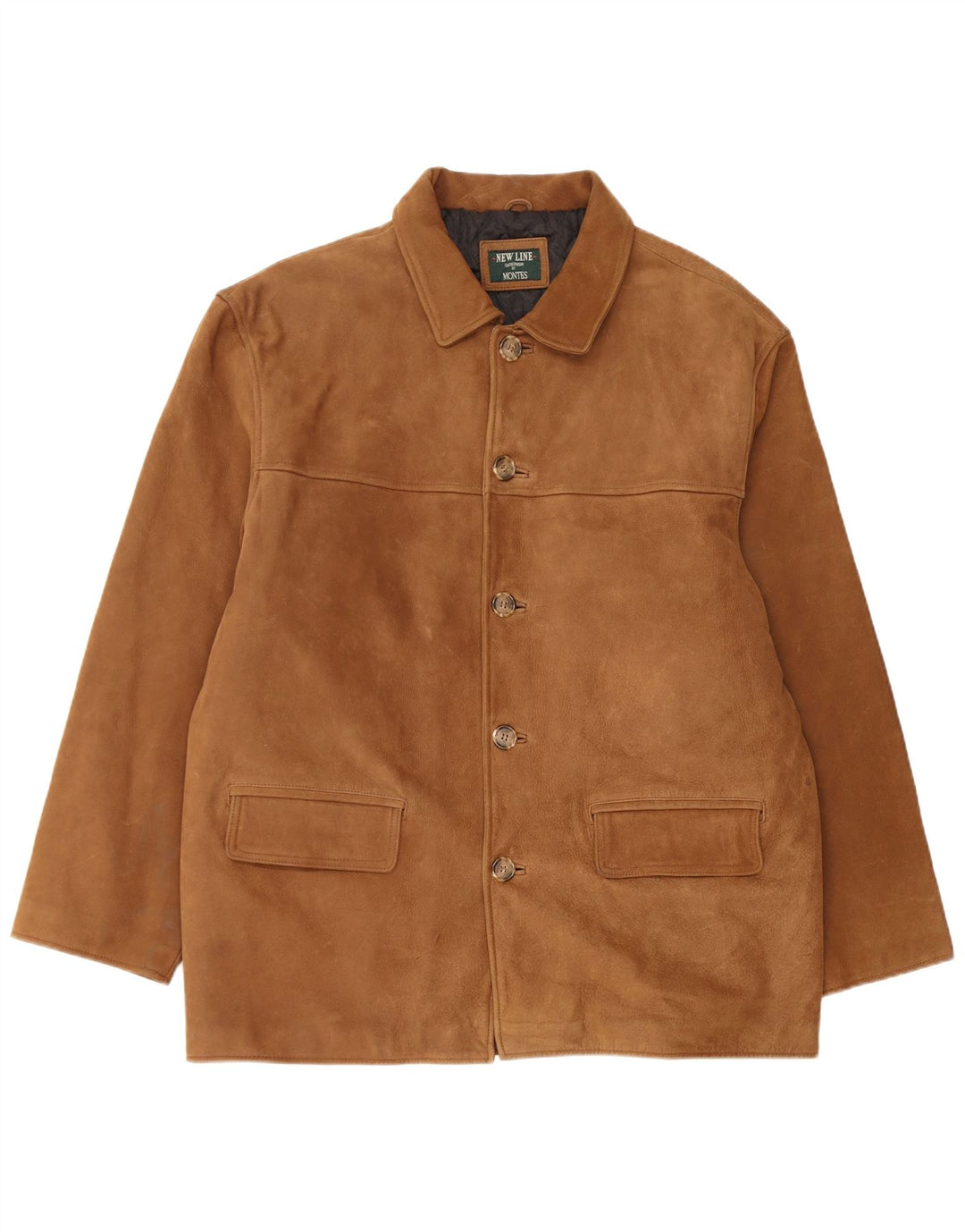Giacca in pelle da uomo Montes IT 52 XL in pelle marrone
