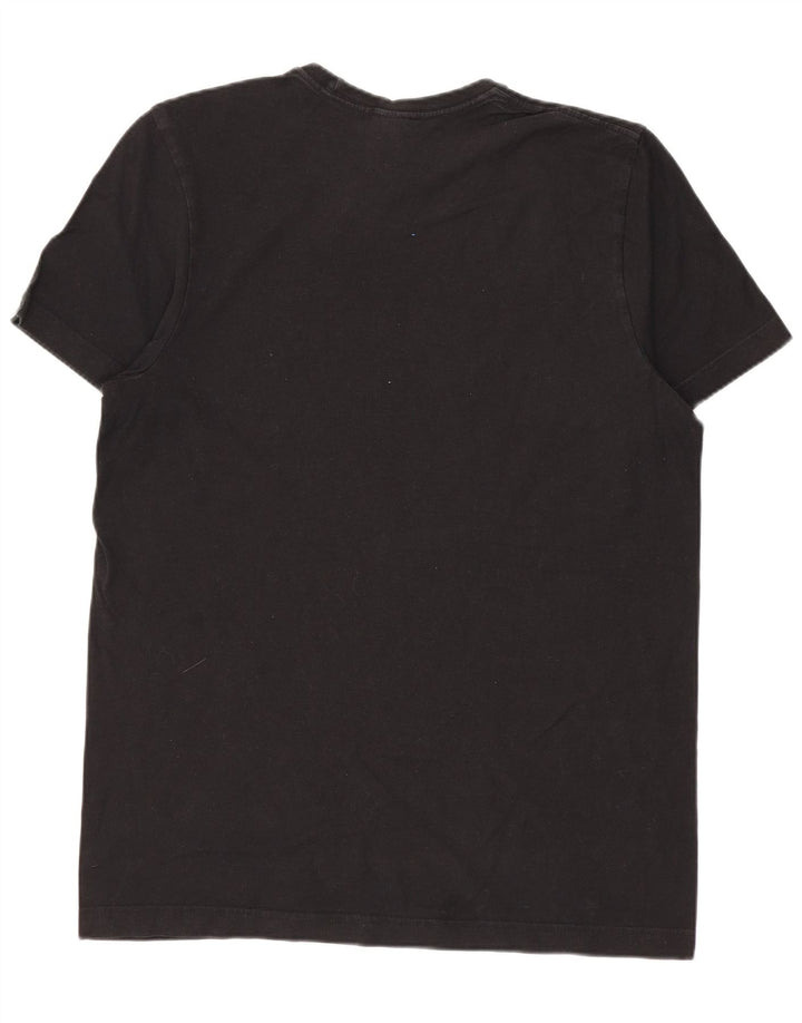 T-shirt grafica da uomo ADIDAS Top piccola in cotone nero