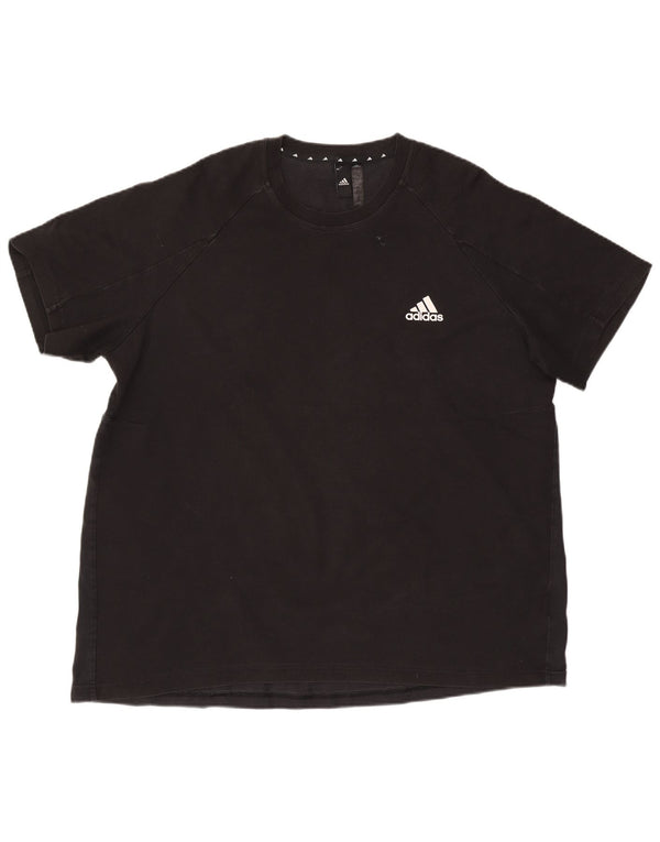 T-shirt da uomo Adidas Top 2XL cotone nero
