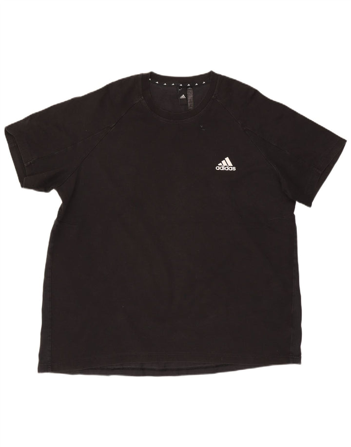 T-shirt da uomo Adidas Top 2XL cotone nero