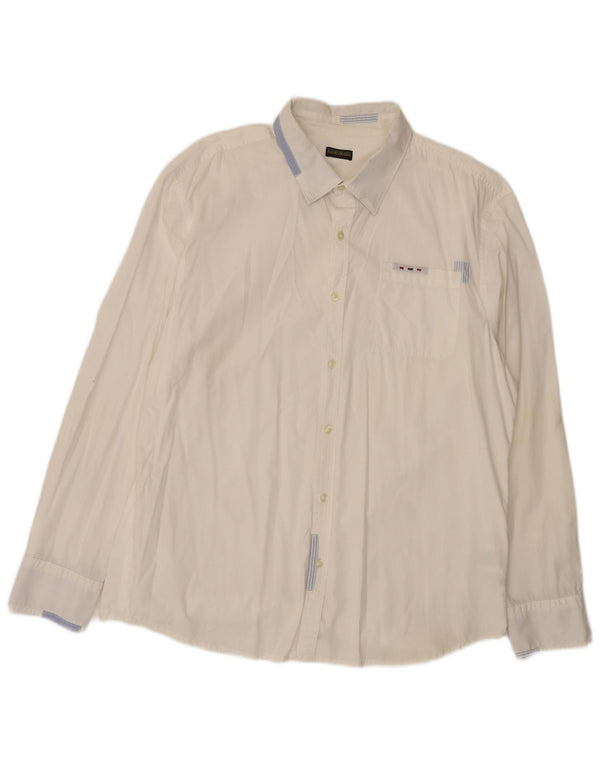 Camicia da uomo Napapijri 2XL Cotone bianco