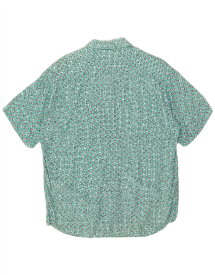 Camicia a maniche corte da uomo Carrera turchese medio floreale