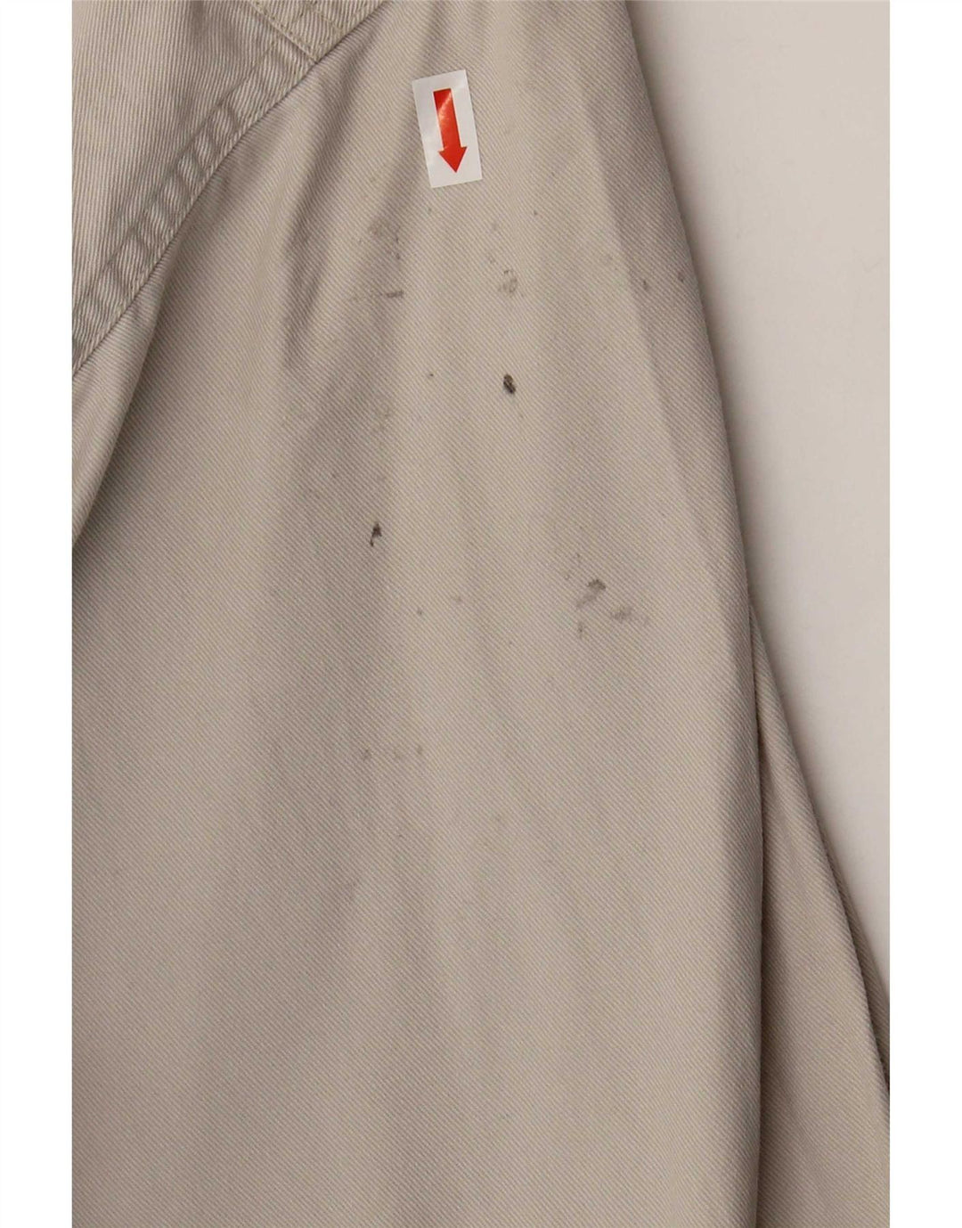 Camicia di jeans vintage da uomo grande beige