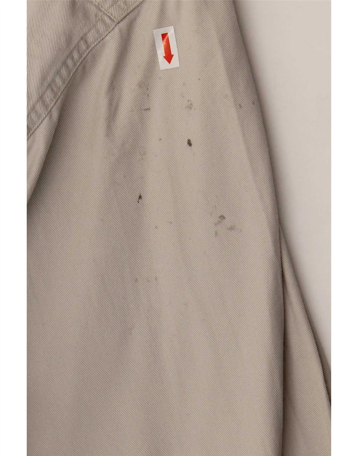 Camicia di jeans vintage da uomo grande beige