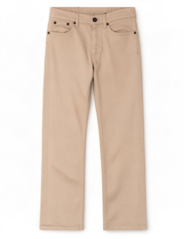 Pantaloni casual larghi da ragazzo Levi's 7-8 anni W24 L24 cotone bianco