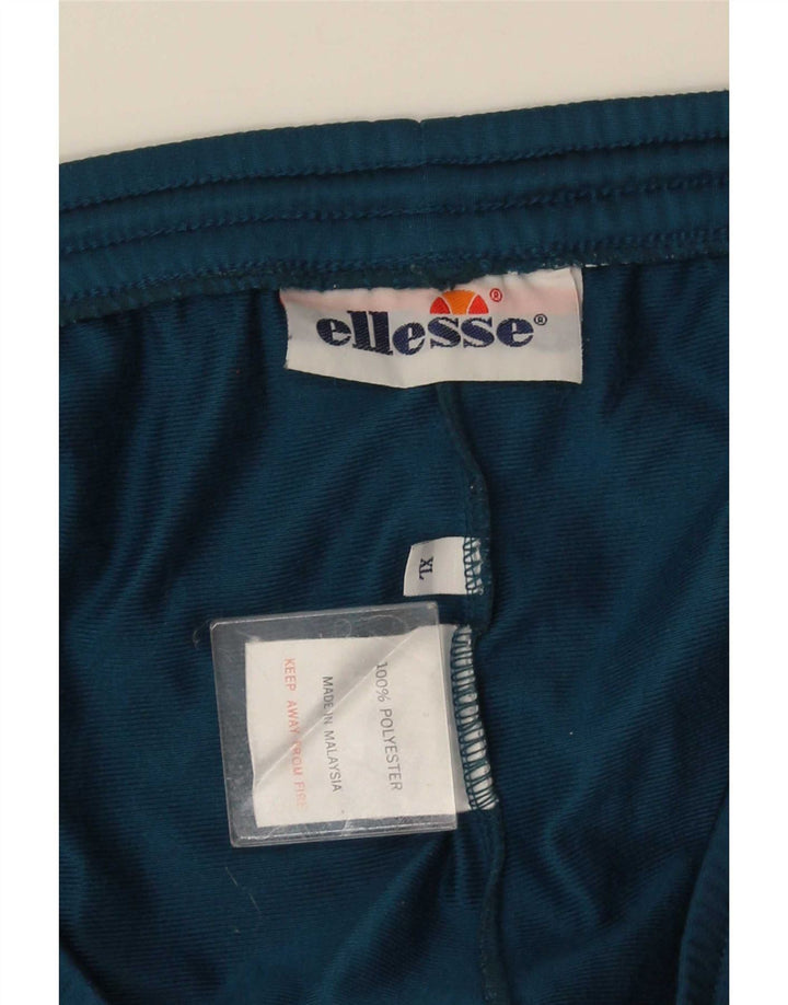 Pantaloni da tuta con grafica Ellesse da uomo XL Poliestere color block blu