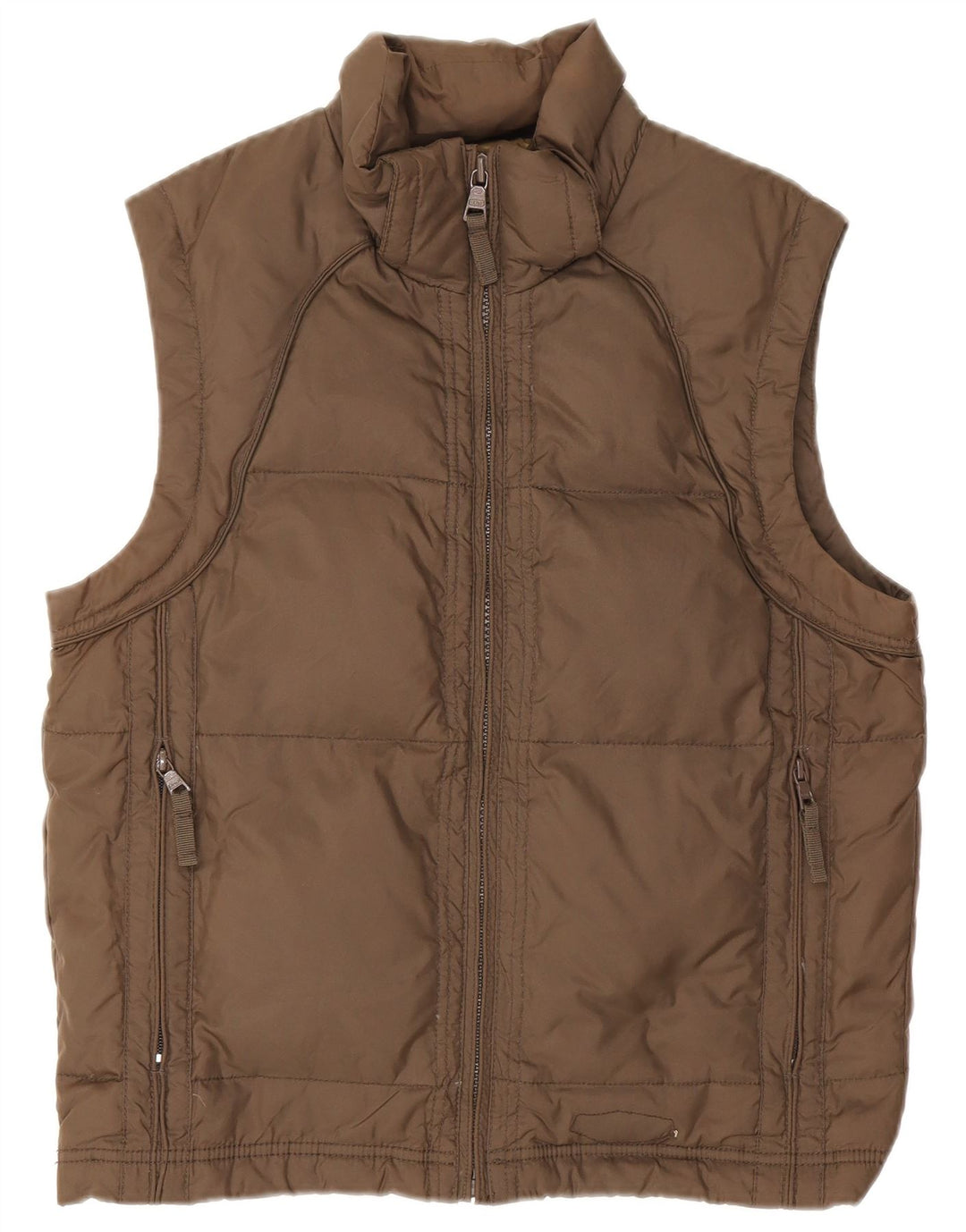 Gilet imbottito da uomo Gas UK 36 Small Marrone Poliammide