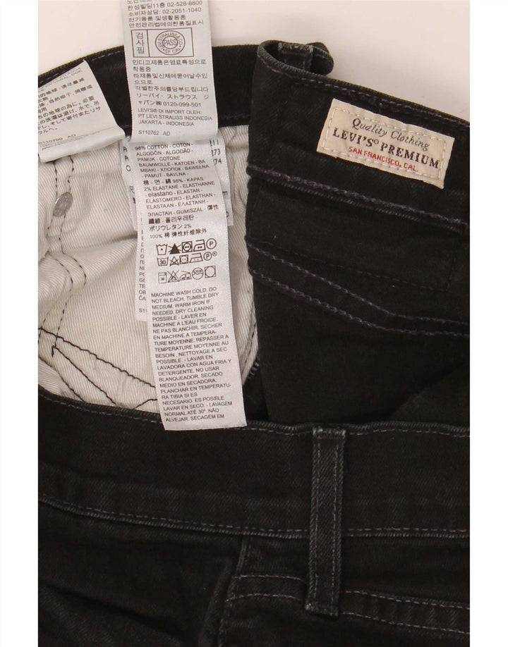 Jeans dritti da uomo Levi's W33 L30 cotone nero