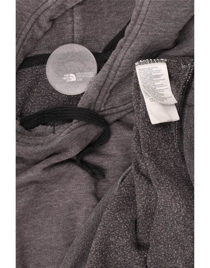 Felpa con cappuccio da uomo The North Face grande in cotone grigio