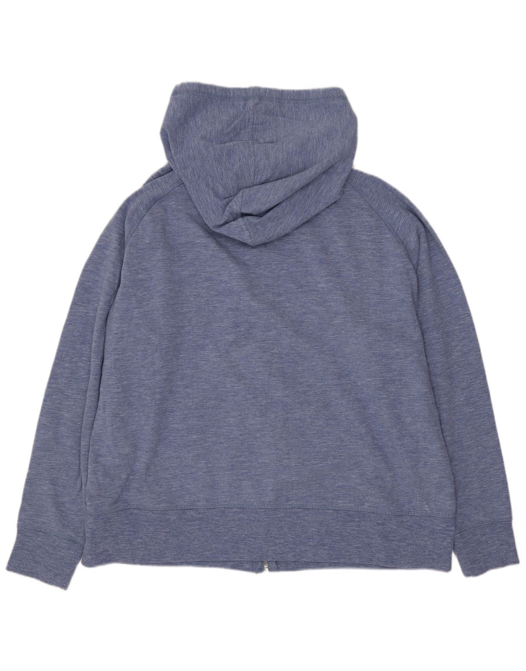 EDDIE BAUER Womens Zip Hoodie Sweater UK 20 2XL Blue Cotton