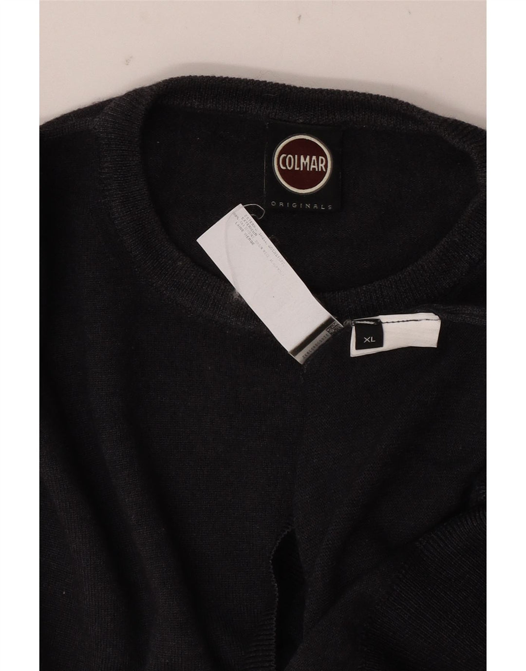 Maglione maglione girocollo da uomo Colmar XL grigio lana vergine
