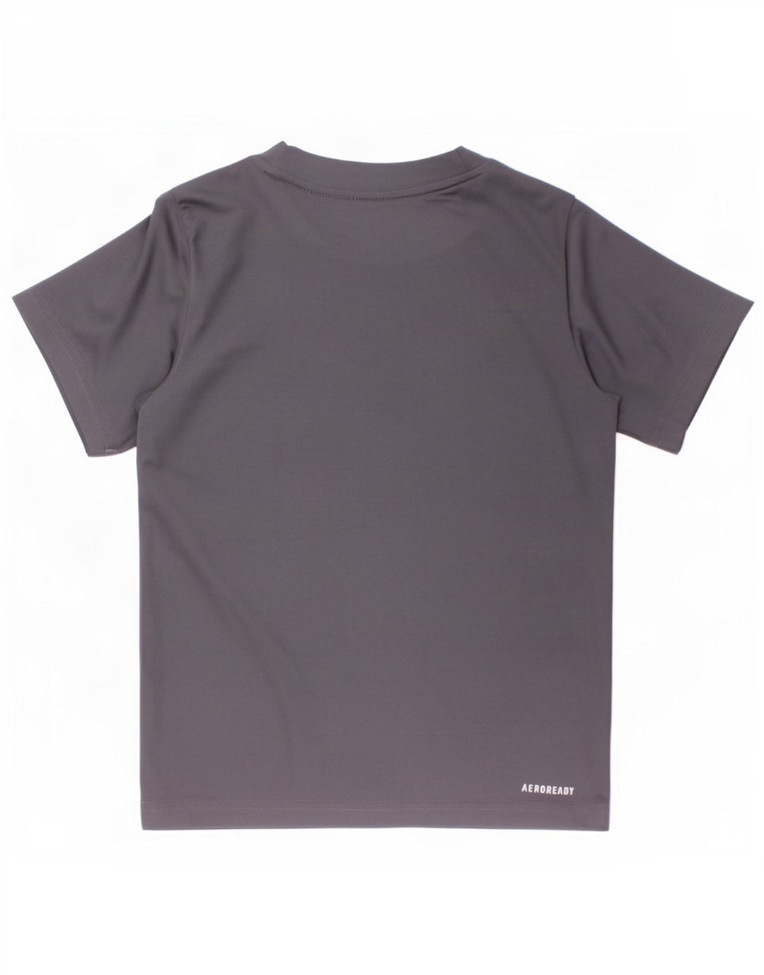 T-shirt grafica Adidas Aeroready per ragazzi 5-6 anni in poliestere grigio