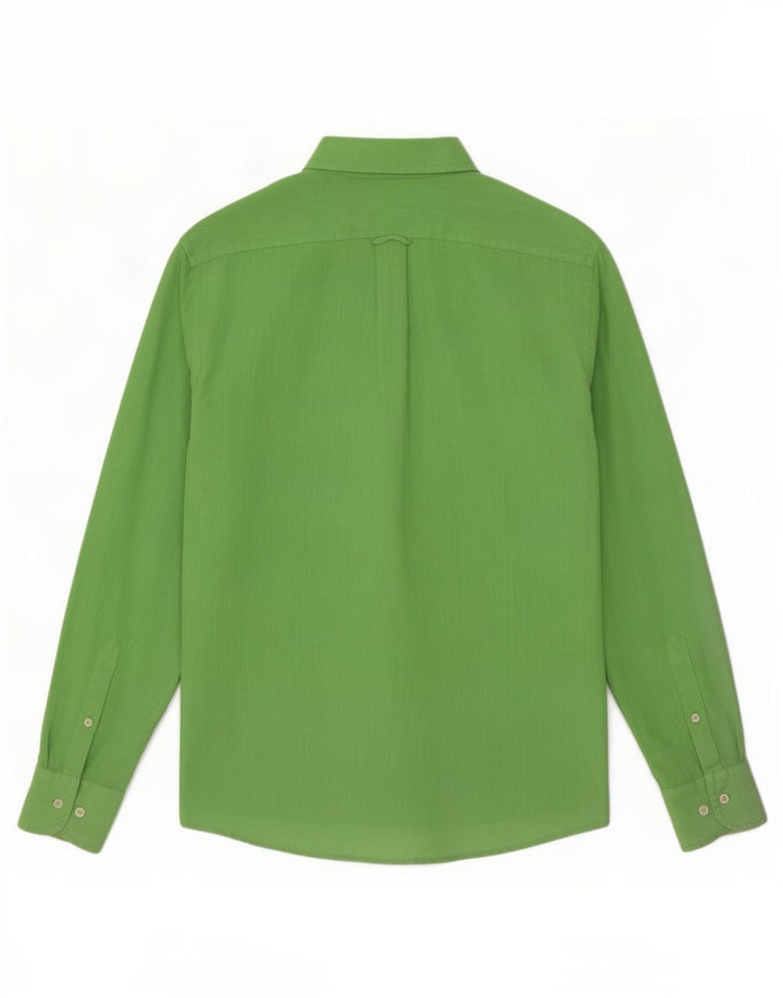 Camicia da uomo Fred Perry grande in lino verde