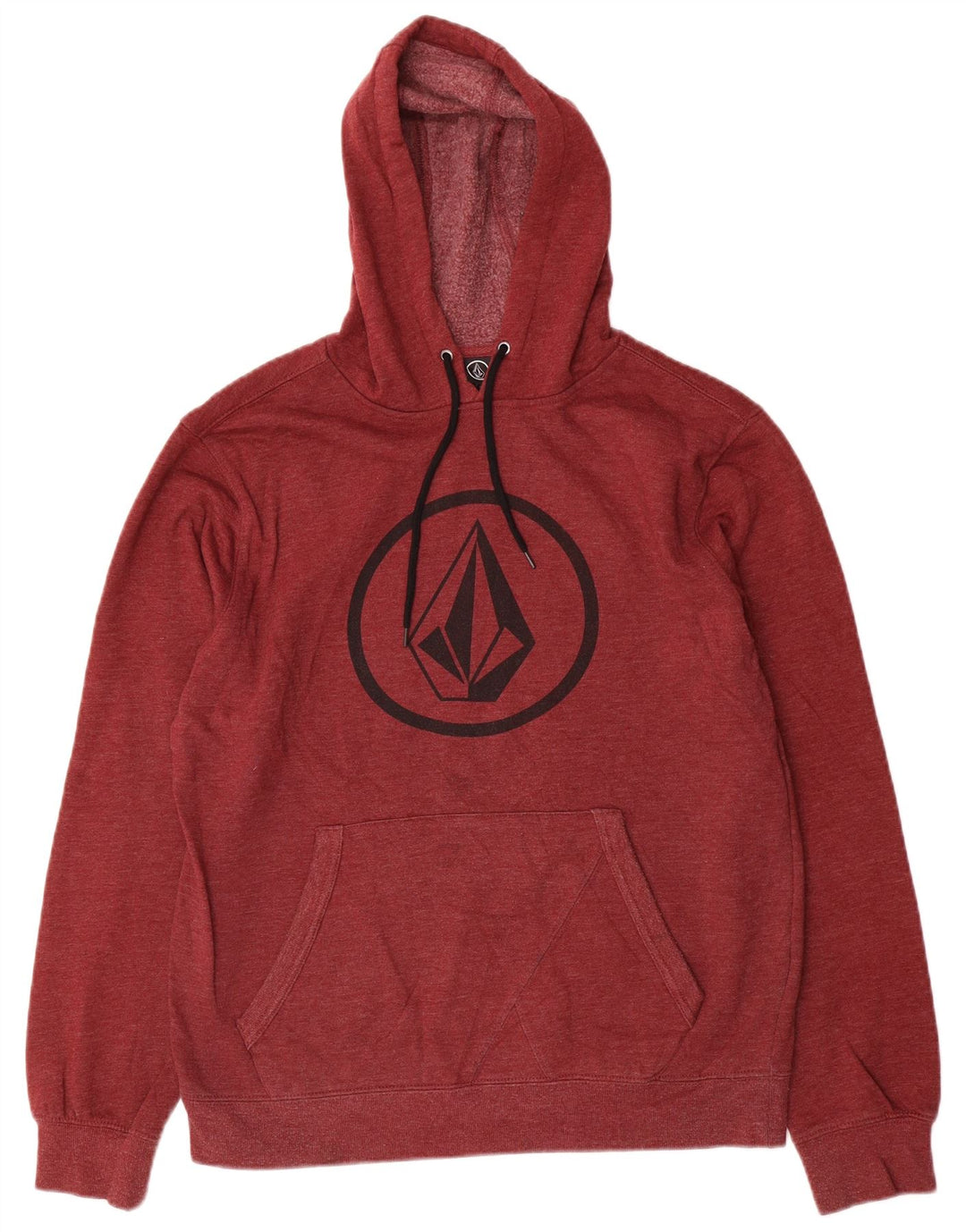 Felpa con cappuccio grafica da uomo Volcom, cotone marrone medio medio