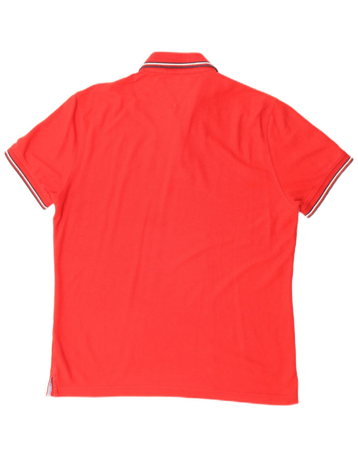 Polo da uomo Tommy Hilfiger grande rossa in cotone