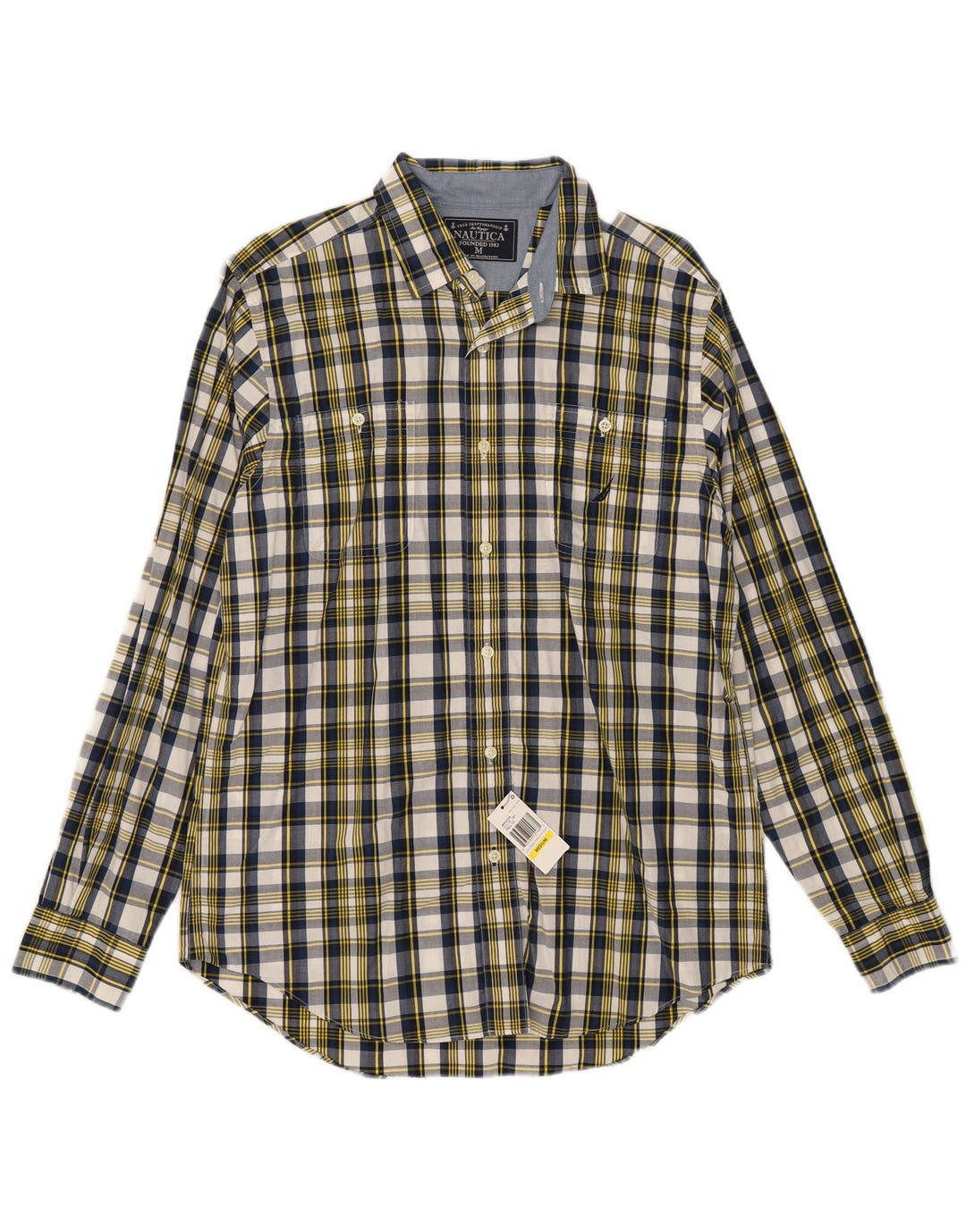 Camicia da uomo Nautica in cotone a quadri multicolore medio