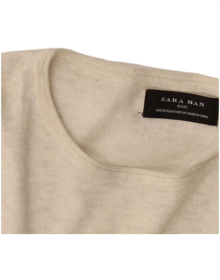 Maglione Zara da uomo con scollo a barca beige medio screziato