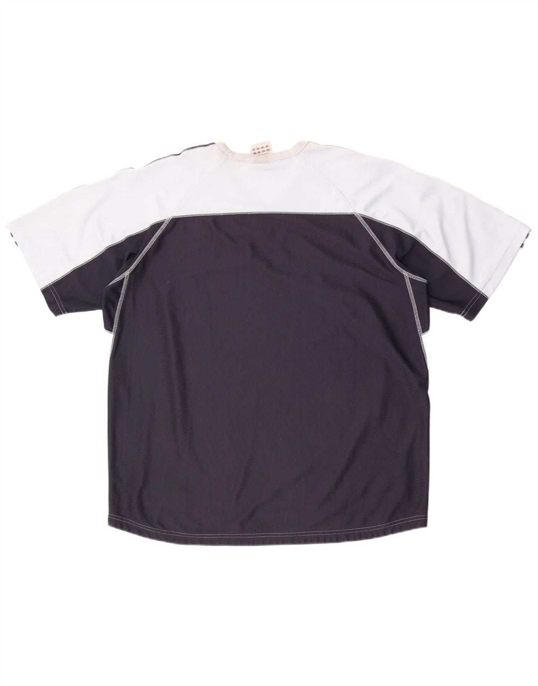 T-shirt da uomo Adidas Top XL blu poliestere color block
