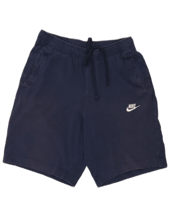 Pantaloncini sportivi Nike da uomo piccoli in cotone blu navy