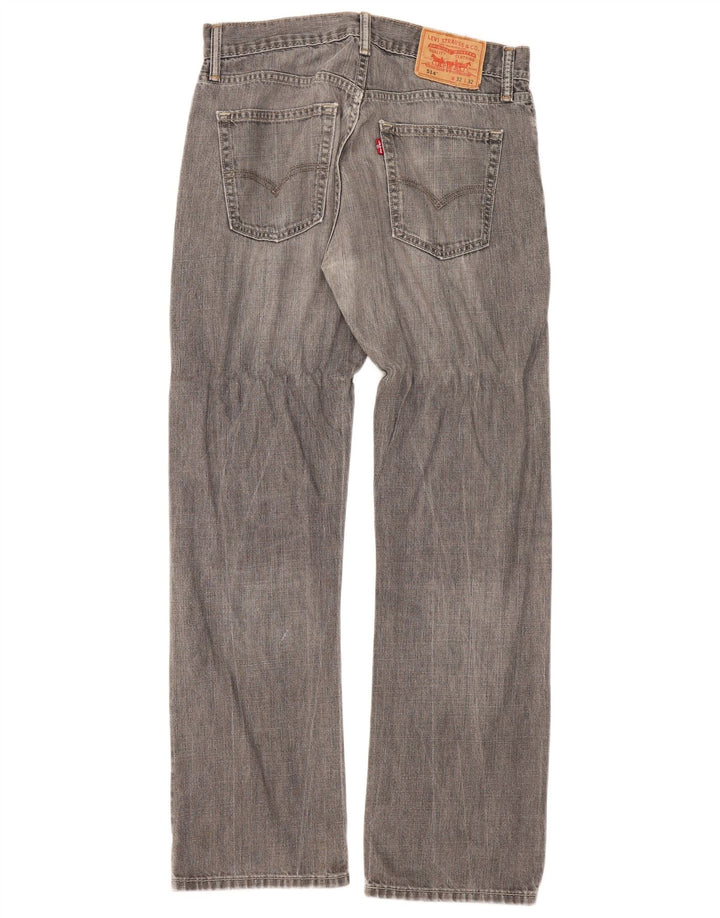Levi's Donna 514 Jeans dritti W32 L32 Cotone grigio