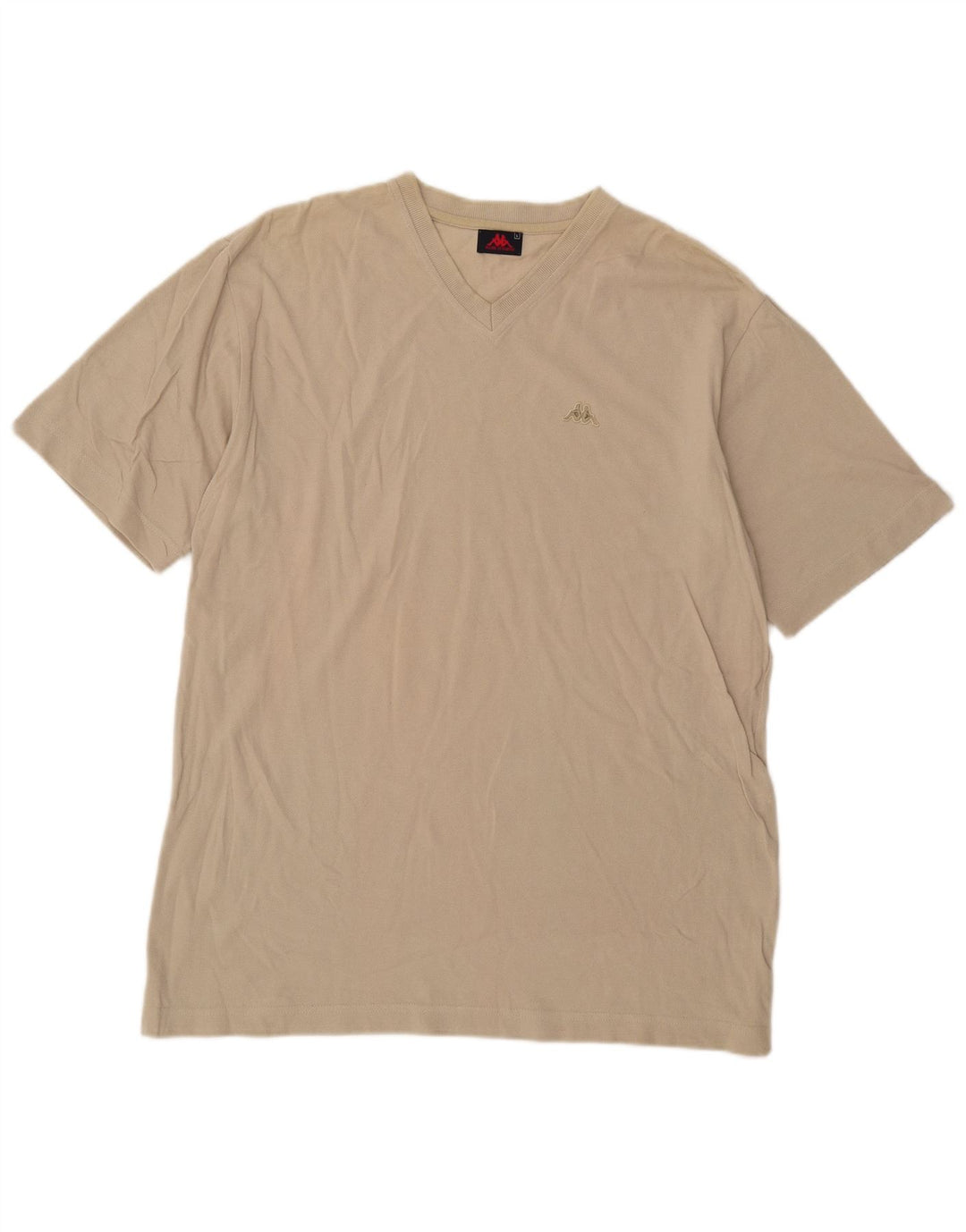 T-shirt uomo Kappa Top Large in cotone beige