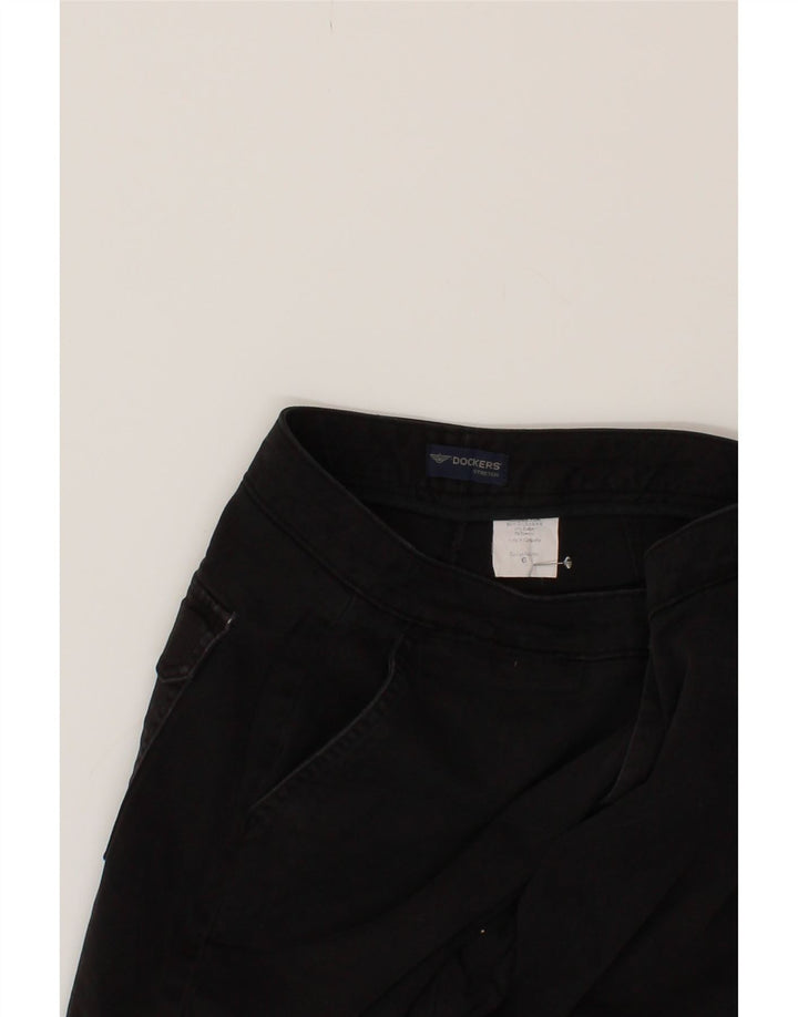 DOCKERS Womens Chino Shorts US 6 Medium W27  Black Cotton Vintage Dockers and Second-Hand Dockers from Messina Hembry 