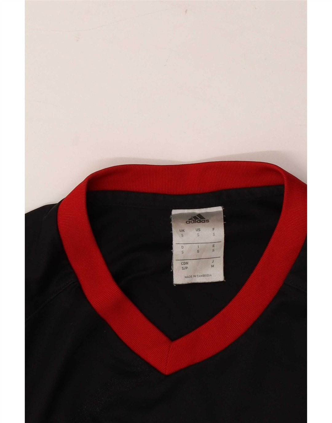 Maglietta Adidas Climalite da uomo, piccola, a righe nere