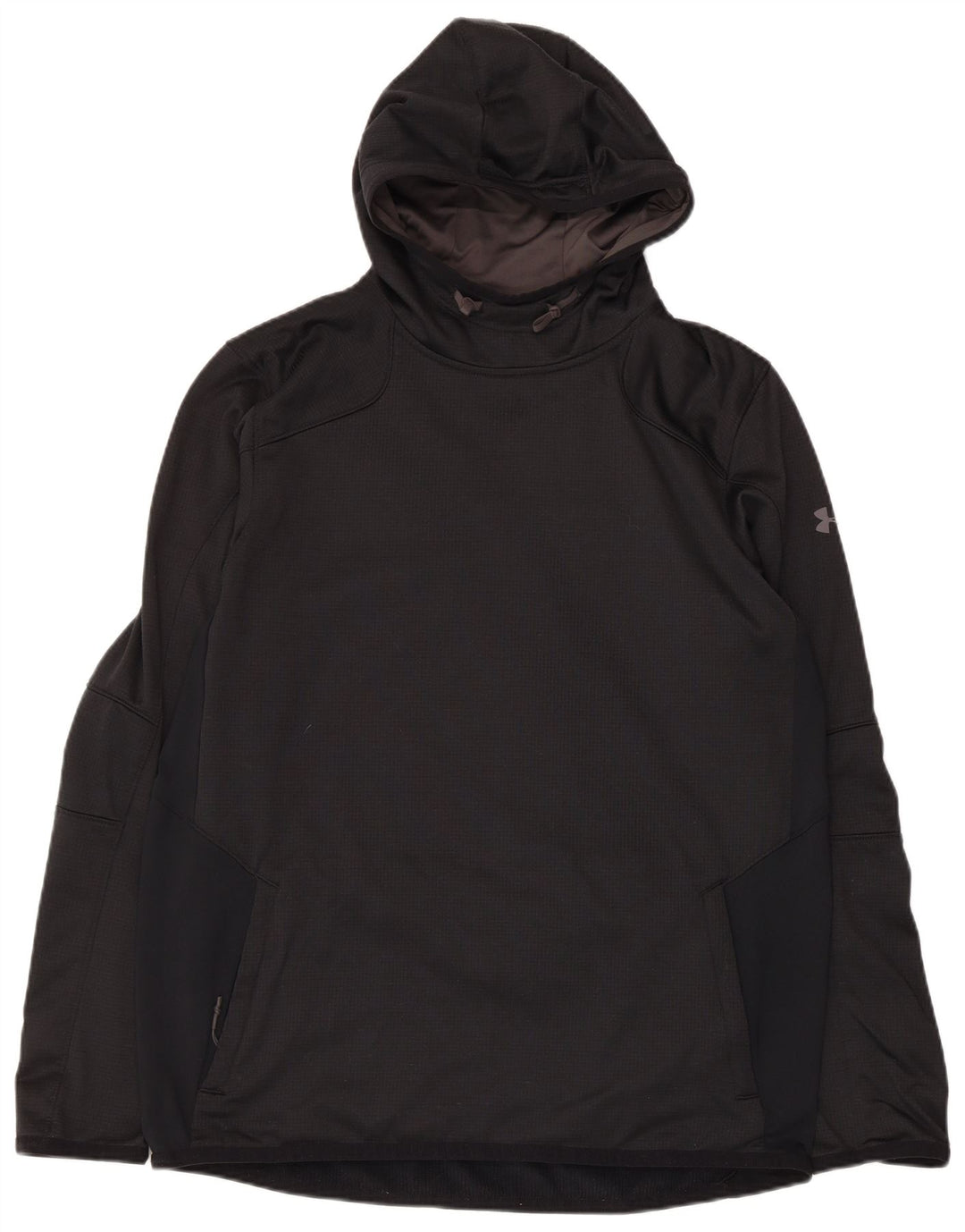 Felpa con cappuccio Under Armour da uomo Cold Gear, grande, in poliestere nero