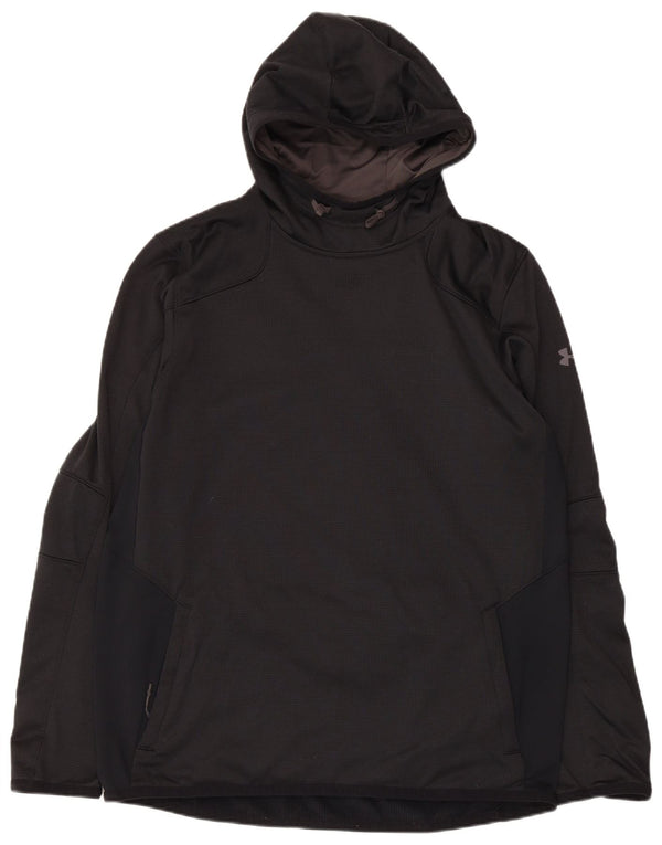 Felpa con cappuccio Under Armour da uomo Cold Gear, grande, in poliestere nero