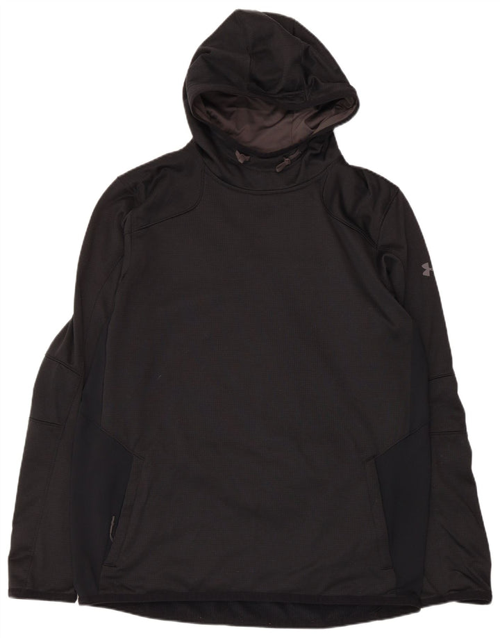 Felpa con cappuccio Under Armour da uomo Cold Gear, grande, in poliestere nero