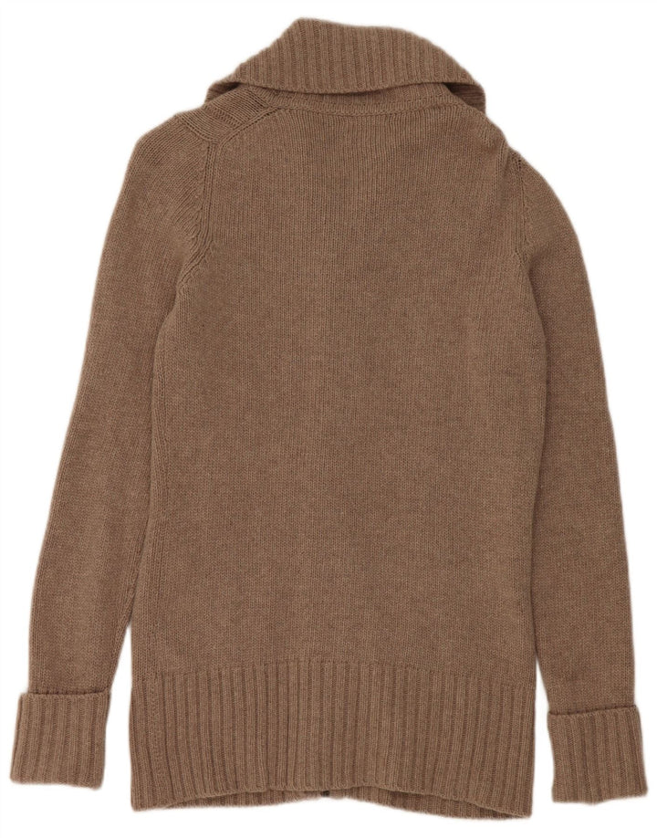 Maglione cardigan da donna Massimo Dutti UK 10 piccolo grigio lana