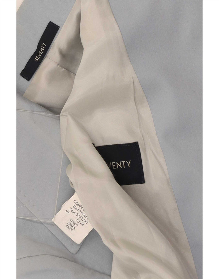 Seventy Giacca blazer aperta da donna IT 44 Cotone blu medio