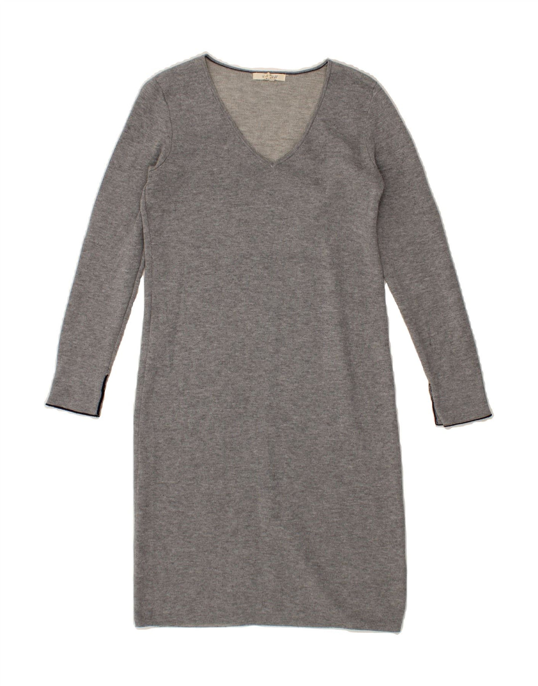 WHITE STUFF Womens Long Sleeve Jumper Dress UK 8 Small  Grey Cotton Vintage White Stuff and Second-Hand White Stuff from Messina Hembry 