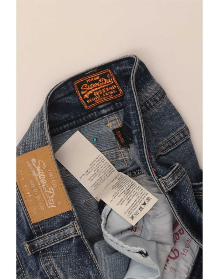 Jeans skinny effetto invecchiato da donna Superdry W32 L30 cotone blu
