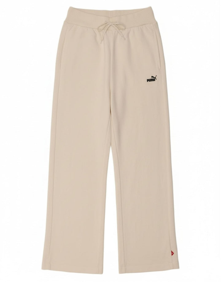 Pantaloni della tuta da donna Puma UK 14 Large White Cotton