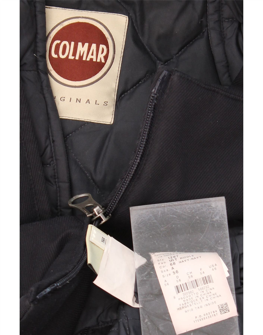 COLMAR Mens Hooded Bomber Jacket EU 56 XL Navy Blue Polyester Vintage Colmar and Second-Hand Colmar from Messina Hembry 
