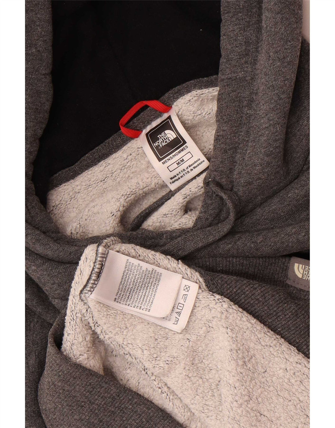 Felpa con cappuccio da uomo con vestibilità regolare grafica The North Face grigio medio chiazzato